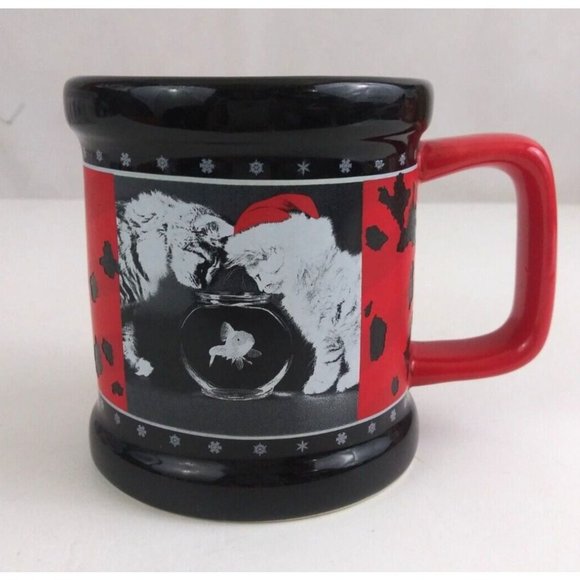 Keith Kimberlin Santa Kittens Christmas 3.75" Coffee Cup Mug - Picture 1 of 6